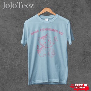 Rage Consumes Me Tshirt, Comfort Colors, Funny Kitten Shirt, Vintage Cat Tee, Adult Humor, Meme Shirt, Gift For Her, Gag Gift, Sarcasm, Cute image 5