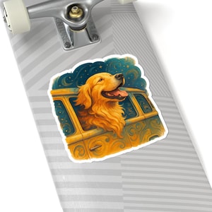 Golden Retriever Stickers, Cute Dog Decals, Pet Lover Gift, Puppy Sticker Pack, Animal Lover Accessories