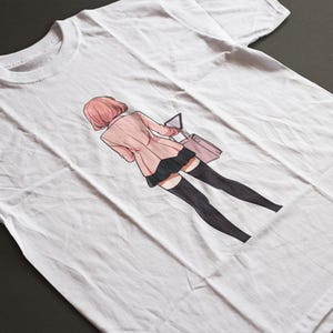 Kawaii Anime Girl T-Shirt – Pastel Waifu Tee for Otaku Fans, Cute Japanese Manga Aesthetic Shirt, Unisex Gift Idea for Anime Lovers
