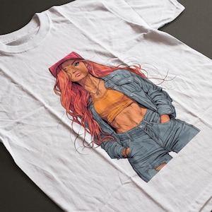 Kawaii Anime Girl T-Shirt – Pastel Waifu Tee for Otaku Fashion Fans, Cute Japanese Manga Style Shirt, Unisex Gift Idea for Anime Lovers