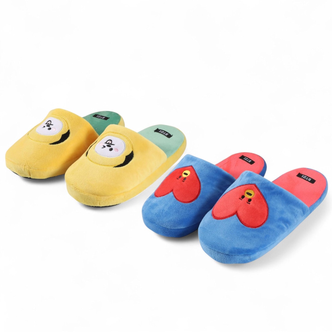 BT21 Character Indoor Comfy Slippers |mang Plush Slipper BTS