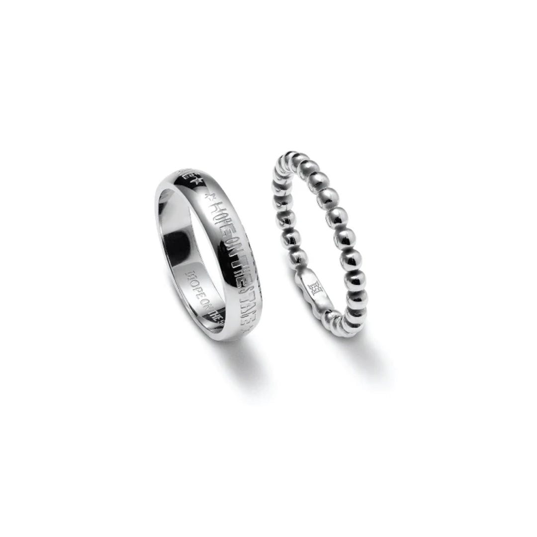 アイドル HOPE ON THE STAGE LAYERED RING SET XL BTS J-HOPE Layered Ring Set Official HOPE ON THE STAGE | eBay