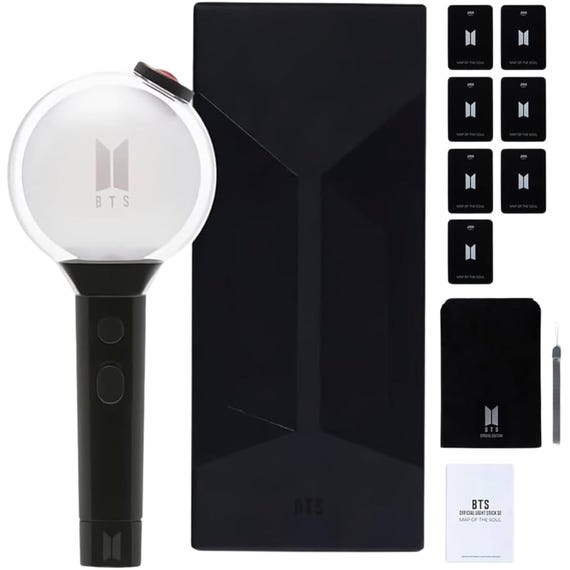 BTS army bomb light stick ケース付き BTS OFFICIAL Light Stick Case Cover army bomb Black Bangtan