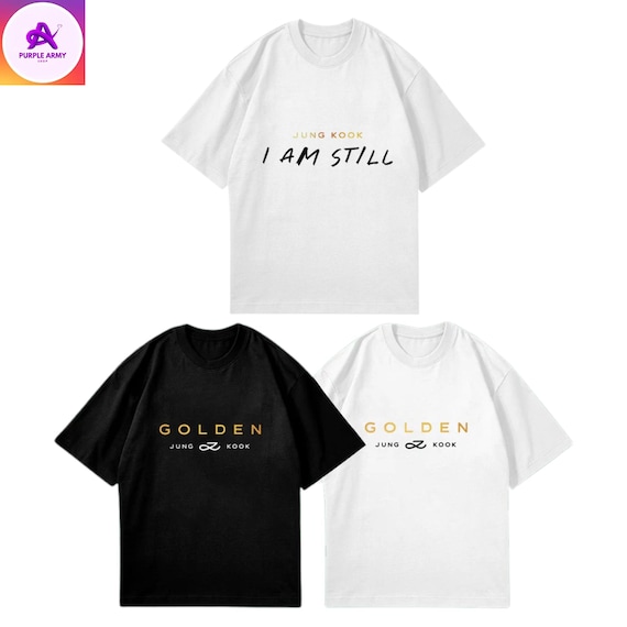 BTS Jungkook Golden T-shirt I Jungkook Golden Album Shirt I Bts