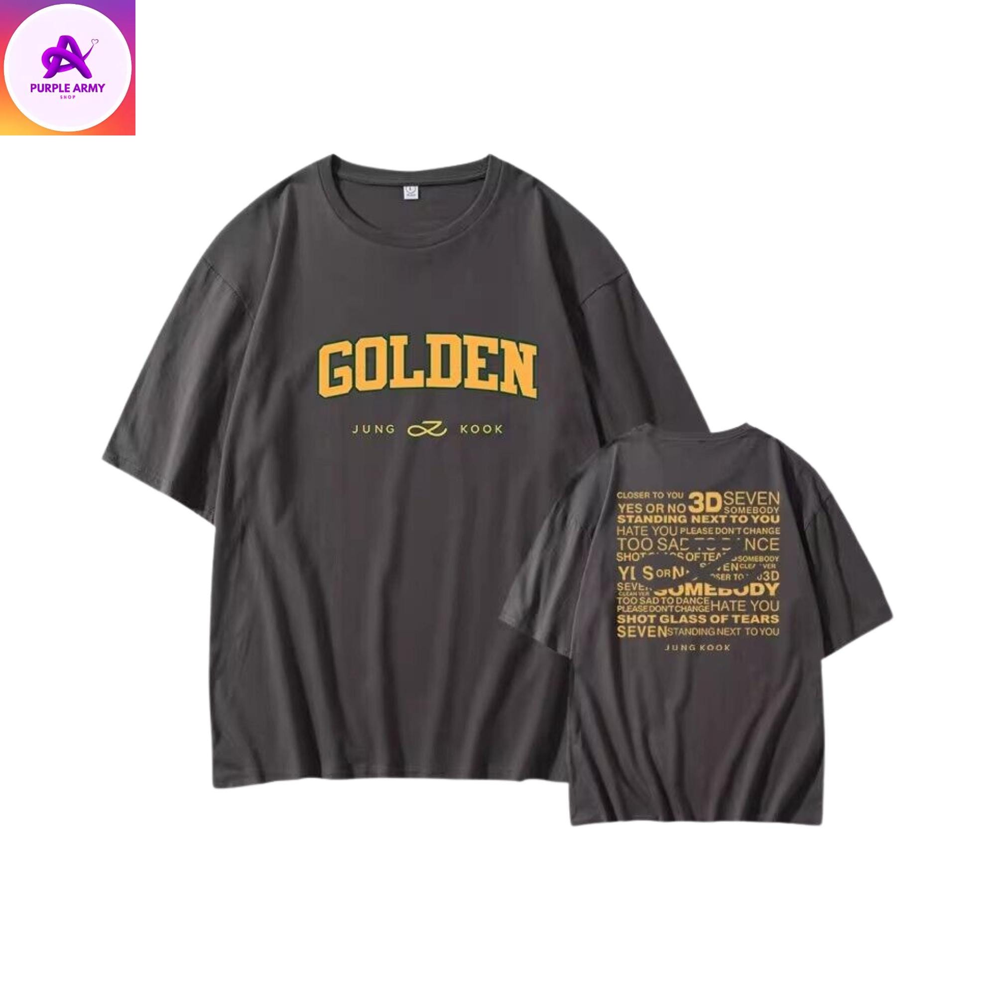 BTS Jungkook Golden T-shirt I Jungkook Golden Album Shirt I Bts
