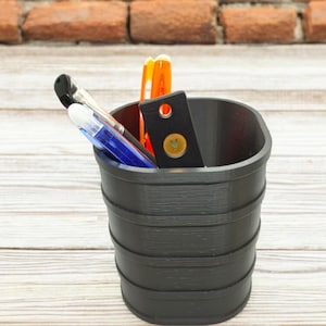 YubiKey Pen Holder: NFC Security Key Storage, Minimalist Desk Organizer