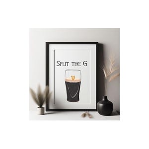 Digital Download Guinness Beer Split the G for St Patrick's Day