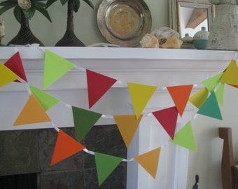 Circus Banner   Red Green and yellow Garland /  Birthday / Child room/ party