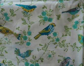 Waverly Blue Bird Fabric, 4 1/2 yards Waverly inspiration fabric