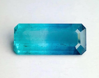 Gema de turmalina bicolor indicolita de 8 ct, turmalinas bicolores raras, gemas bicolores únicas, gema para joyería,