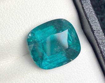 Gema de turmalina azul natural de 10 ct, gemas azules, piedra preciosa de color azul, gemas sueltas, regalo