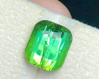 Turmalina verde de 5,90 ct, turmalinas verdes naturales, piedras preciosas para joyería, gemas sueltas