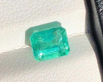 Esmeralda natural de 1,35 ct, color verde primavera, piedra tallada esmeralda Panjshir, esmeraldas verde claro, joyería