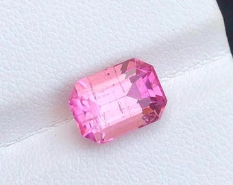 Gema de turmalina rosa bebé de 3,60 ct, piedras de turmalina rosa, turmalinas rubelitas, gema para joyería