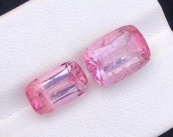 Piedra preciosa de turmalina rosa bebé de 10,10 quilates, turmalinas rosas, piedras preciosas de rubelita, rubelitas, piedras de joyería