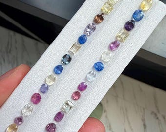 Lote de 15,90 quilates de zafiros naturales de colores variados, piedras preciosas para joyería, zafiros pequeños, gemas sueltas.