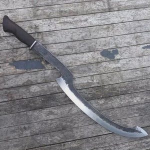 Custom Handmade High Carbon Steel Egyptian Khopesh Sword Hunting Camping Sword