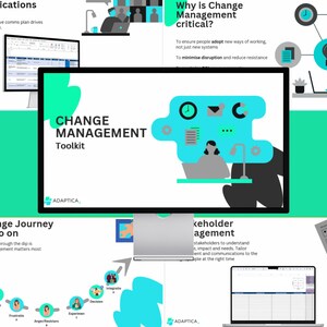 Change Management Toolkit | Editable Business Change Templates | Communications Plan, Stakeholder Map, Change Impact Register, etc