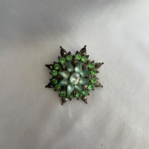 Vintage Green Brooch