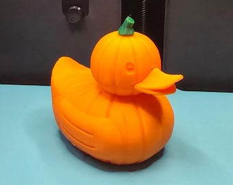 Pumpkin Duck – 3D Printed Fall Decor | Halloween Duck | Jeep Ducking Gift