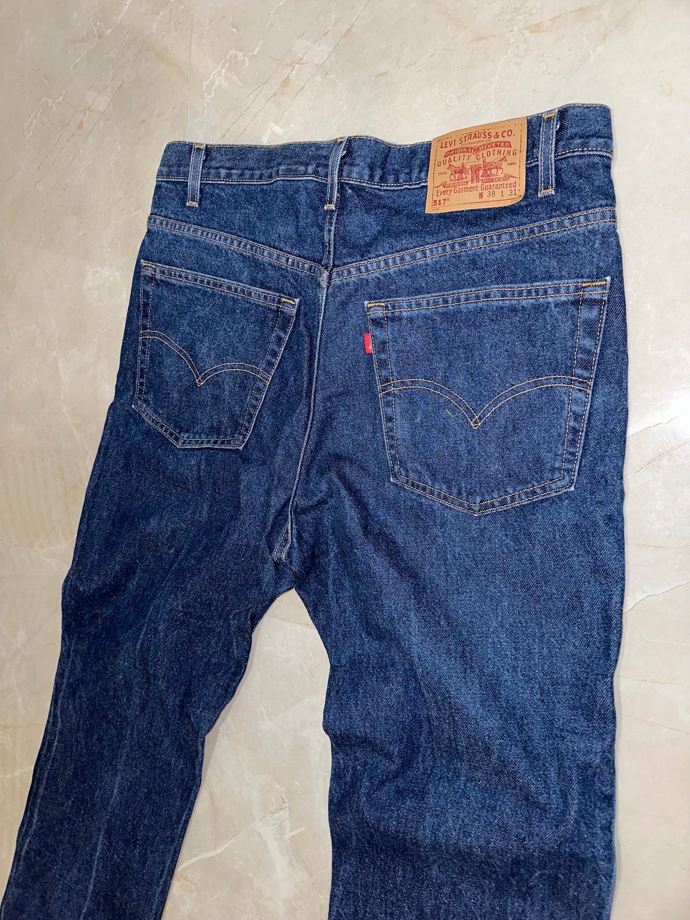 【美品】levi's 517 BIG E  60‘s 濃紺　W30 リペア有 美品】levi's 517 BIG E 60's 濃紺W30 リペア有