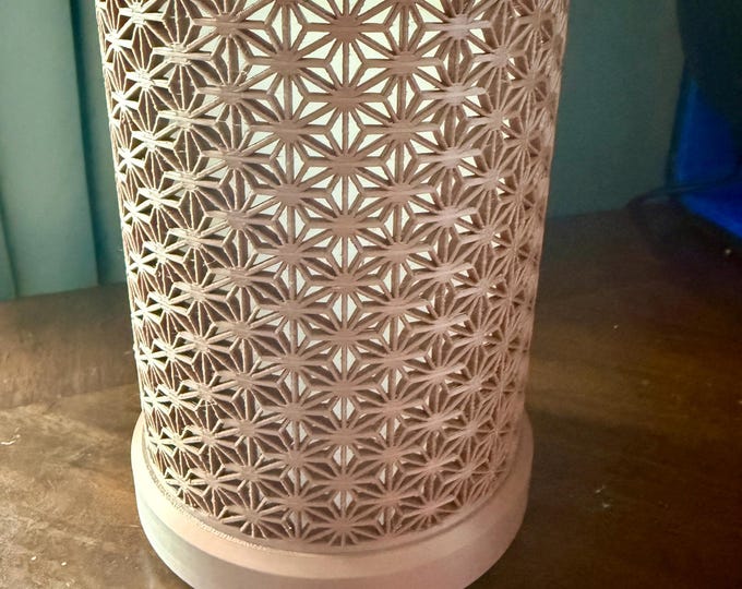 Featured listing image: Japanese Kumiko Lamp - 140mm - by Foxwood