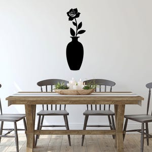 Rose Wanddekoration, Wohndekoration, Holzschild, Vintage Dekoration, Küchenwanddekor, Wohnzimmerdeko, Blumenwanddekor, Blumenkunst, Geschenk für Ihn