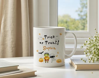 Cute Halloween Ghost Coffee Mug, Spooky Mug for Halloween Lovers, Fall Mugs, Gift for Teachers, Friends, Halloween Gift,  Ghost Mug