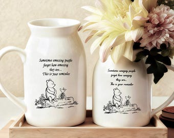 You are amazing Ceramic Vase: Winnie the Pooh Thank You Gift