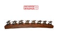 Shortened Blanton's Bourbon Cork Display Center Oak Barrel Half Stave, Blantons, Whiskey