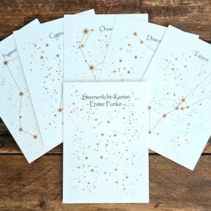 Starlight Kaarten (A6) | Set van 6 kaarten, hoogwaardig 300g papier, mindfulness en groei