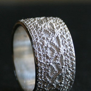 Lacey no 32 sterling silver lace ring made to order in your size image 2