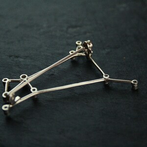 ARIES Constellation Brooch sterling silver and brilliant cut cubic zirconia READY to SHIP image 4