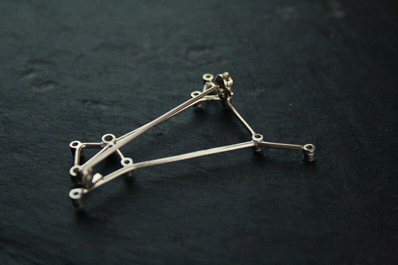 ARIES Constellation Brooch sterling silver and brilliant cut cubic zirconia READY to SHIP image 4