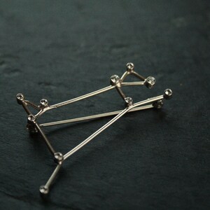 ARIES Constellation Brooch sterling silver and brilliant cut cubic zirconia READY to SHIP image 2