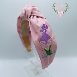 Custom embroidered Haunted Mansion stretching room tightrope girl knotted headband Perfect size for kids and adults