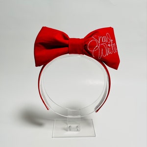 Custom Snow White autographed bow headband  Perfect size for kids & adults