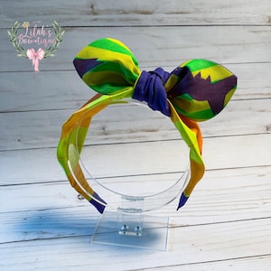 Custom Disney Mickey’s Not So Scary Halloween Party cast member fabric knotted headband perfect size for adults or children