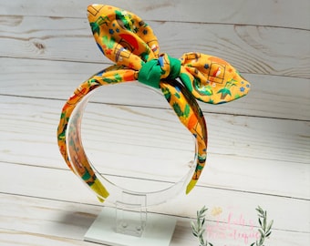 Custom Disney Enchanted Tiki Room bird fabric knotted headband Perfect  for girls and women