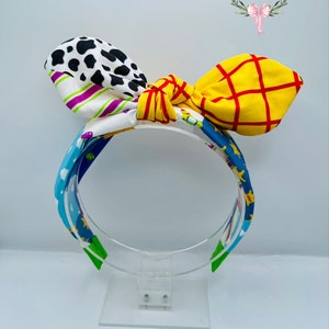 Custom Andy’s Room Disney Toy Story Woody fabric knotted headband Perfect  girls and women