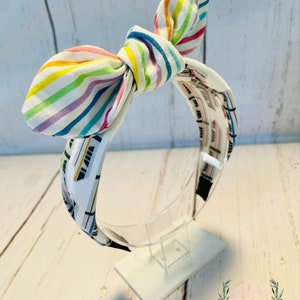 Custom Disney park monorail fabric knotted headband Perfect for girls and women image 8