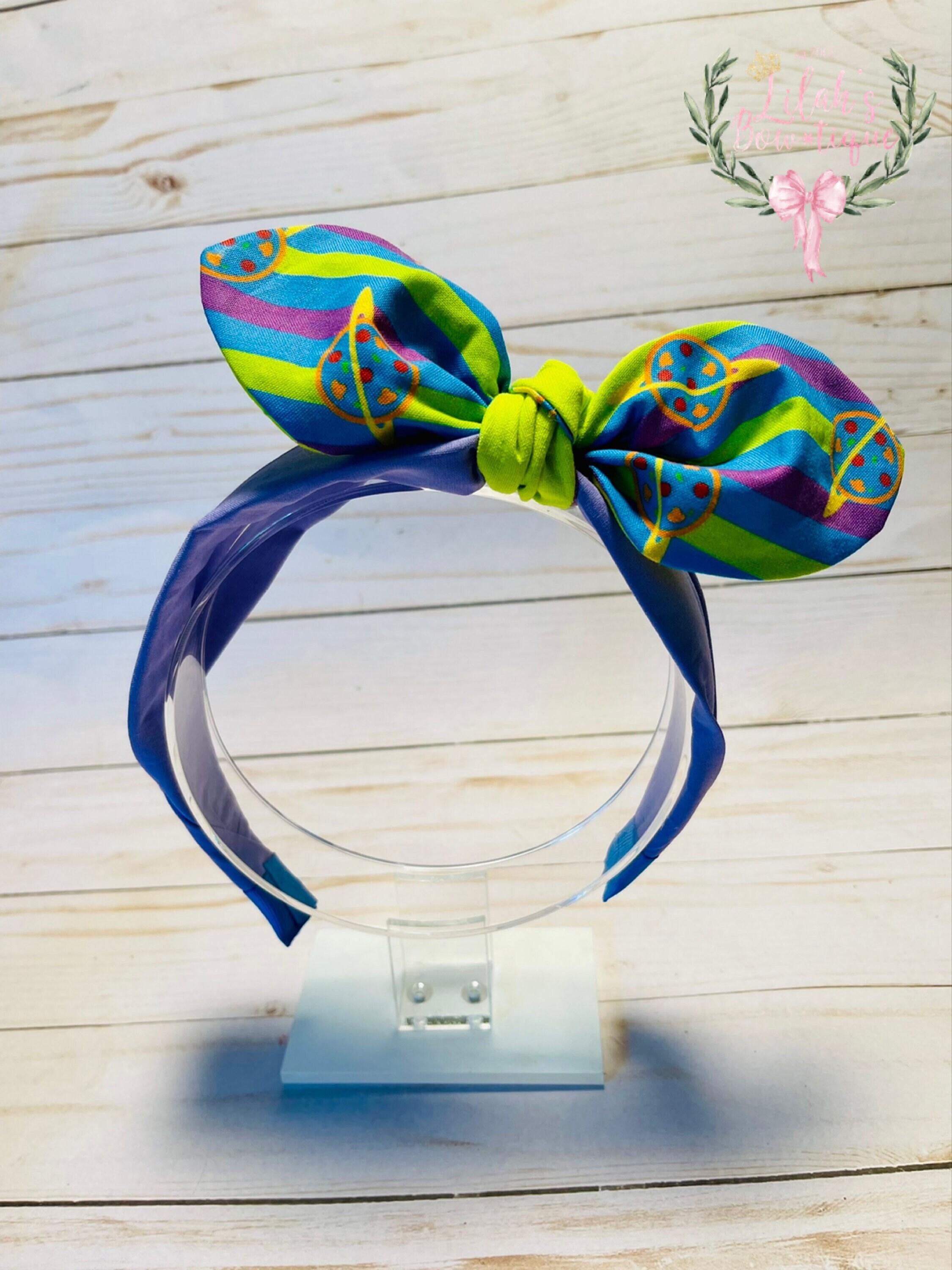 Custom Disney Toy Story Pizza Planet fabric knotted headband Perfect for girls and women