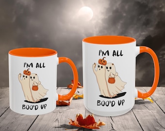 Halloween Ghost Coffee Mug: Spooky Fall Gift