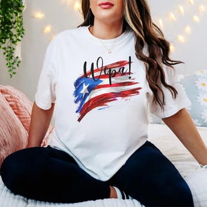 Puerto Rican Pride Tee, Puerto Rican Flag shirt, Wepa Shirt, Boricua Tee, Vacation Outfit, Cultural Celebration Top, Boricua Outfit
