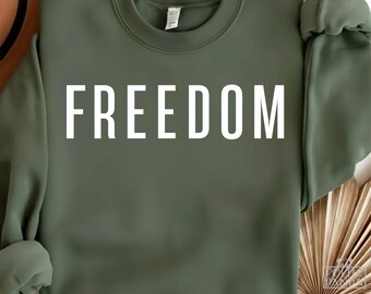 Freedom Design SVG PNG: Arquivo de camisa patriótica, pronto para Cricut (download digital)