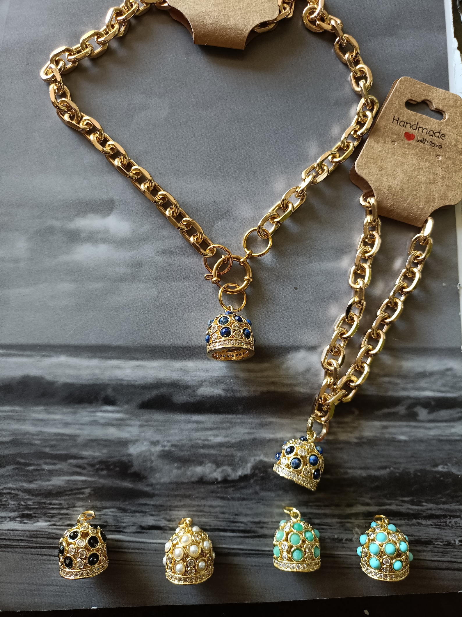 Capri Bell Necklace: Italian Good Luck Charm - Etsy
