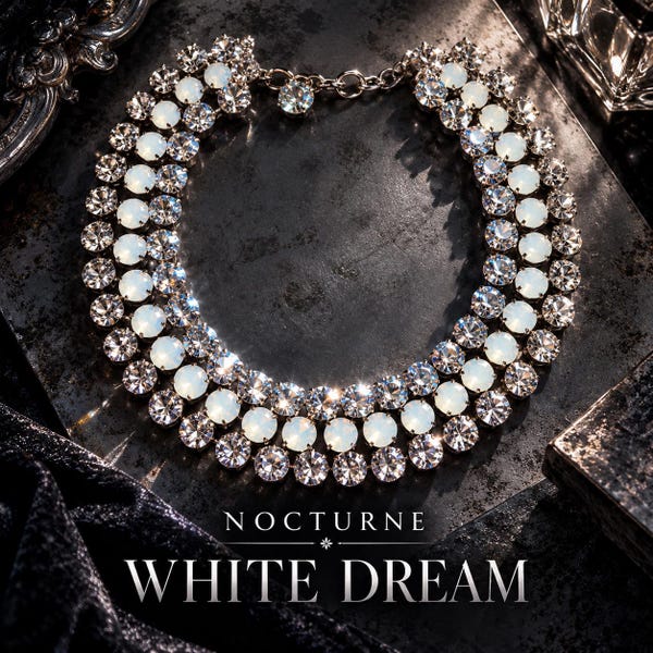 WHITE DREAM, Swarovski Kristallkette, Iconico Tenniskette,