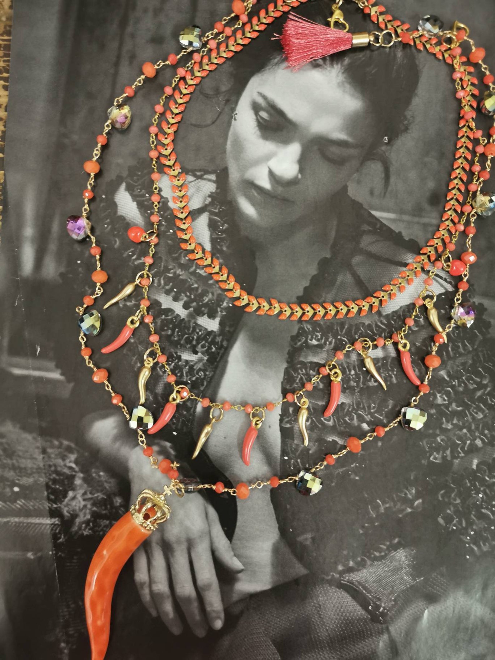 AMALFI Italian Good Luck Charms Italian Necklace Ceramic Etsy