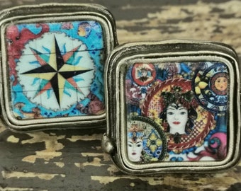 FESTA ITALIANA,folcloristico siciliano, barocco, anello in ceramica, sicilian ring, Gipsy, italian folk, anello italiano,Sicily ring,