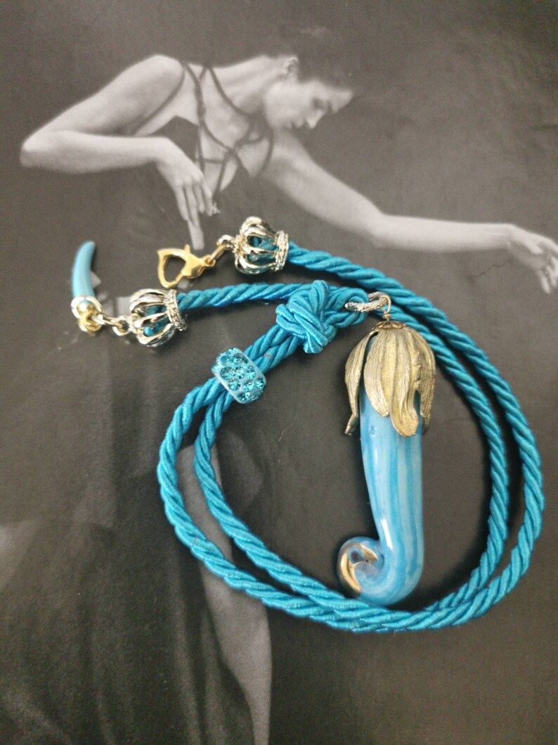 italian horn Goodluck Italian necklace ceramica di Caltagirone ISCHIA baroque Caltagirone ceramic horn necklace cornicello